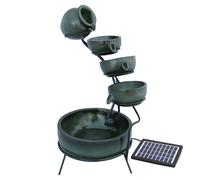 Fuente de Agua Bebedero para Gatos con Energía Solar - Verde