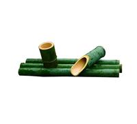 Fuente de agua de bambú hecha a mano con bomba, elemento decorativo independiente estilo zen feng shui, ideal para jardines, estanques, peceras, abrevaderos de piedra, patios y balcones, 40 cm (16 p