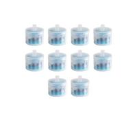 Fuente de Agua de cerámica for Gatos de 1,3 L, dispensador de Agua con filtración circulante automática y Carga USB for Perros y Gatos(10pcs Filter Element)