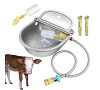 Fuente de Agua de Ganado automático, tazones de Agua automáticos para Ganado,Acero Inoxidable Cineros de Agua de Ganado - Dispensador de Ganado de Gran Capacidad para el Perro Caca Caca Caza Oveja