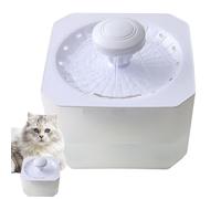 Fuente de Agua de Gato automática, 2,5 L, para Gatos de Agua, Fuente de Agua filtrada, 7,48 x 7,48 x 6,3 Pulgadas para Gatos, Kitten, Pets, Uso Interior (Gray,)