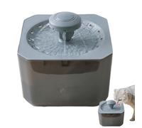 Fuente de Agua de Gato automática, 2,5 L, para Gatos de Agua, Fuente de Agua filtrada, 7,48 x 7,48 x 6,3 Pulgadas para Gatos, Kitten, Pets, Uso Interior (Gray,)