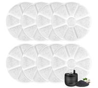 Fuente de agua de Philips - Pet Series, PAW3210/02 - 8 filtros para fuente de agua, filtros de sustitución de carbón activado, sistemas de triple filtración
