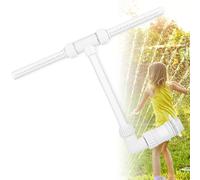 Fuente de agua doble para exteriores, fuente de agua ajustable, para estanque con adaptador, pulverizador para piscina y spa