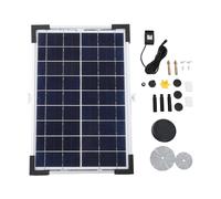 Fuente de agua exterior con energía solar, diseño de múltiples filtros, bomba desmontable, resistente a la intemperie, caudal ajustable,