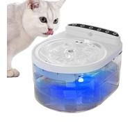 Fuente de Agua Inalámbrica para Gato Dispensador Recargable con Sensor de | Fuente Automática para Gatos Hogar, Apartamento, Salón, Entrada, Cachorro, Perro, Mascota, Bebida y Alimentac