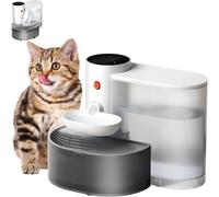 Fuente de agua inteligente para mascotas de 3 litros, dispensador inalámbrico automático para gatos y perros pequeños, sin filtro, funciona con pilas, ultra silencioso, resistencia de 180 días