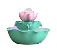Fuente de Agua Interior Flor de Loto Dinero Agua Que Fluye Fuente Bonsai Sala de Estar Accesorios para el hogar Fengsheng Bola de Transferencia de Agua Adornos pequeños de Escritorio Fuente de Agua