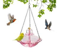 Fuente de Agua para Baño de Aves en Cascada Solar,Fuente de Agua Colgante Decoración de Jardín - Bebedero para Pájaros con en Movimiento | Para patio trasero, patio, balcón, jardín, porche y obse