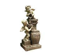 Fuente de agua para exteriores, diseño de ángel, para decoración de jardín y patio, ideal para mejorar el paisaje y estética al aire libre