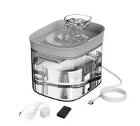 Fuente De Agua Para Gato - Bebedero Transparente 1,8 L Para Gato, Fuente De Agua Automática Para Perro | Para Padres De Mascotas Amantes De Los Animales, Hogar, Oficina, Dormitorio De Pañales