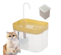 Fuente de agua para gatos - 1,5 L automática de bajo ruido | Fuente automática para gatos | para cachorros pequeños, medianos y grandes, hogar, interior, sala de estar, jardín