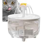 Fuente de Agua para Gatos - 1000 ML 33.8 Oz Diseño Floral, Fuente para Beber automática silenciosa, Filtro de Pet PP Apto para Alimentos, Bomba para Mascotas USB de bajo Voltaje, Fácil