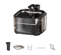 Fuente de agua para gatos, 4,5 L, dispensador automático recargable por USB, con filtración, diseño de funcionamiento silencioso, para uso doméstico, funcionamiento silencioso, fuente de agua para