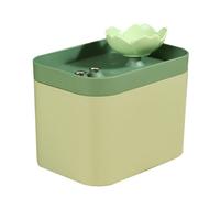 Fuente De Agua para Gatos - Cerámica De 6,1 Pulgadas | Dispensador Automático - Filtro ABS Verde. Material De Arcilla Alpina Y Sin Metales Pesados Ideal para La Hidratación De Tu Mascota.