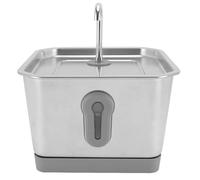 Fuente de Agua para Gatos, Dispensador Automático de Agua para Gatos de Acero Inoxidable de 3,5 L, Bebedero para Perros y Gatos, Fuente para Beber para Mascotas, Dispensador de