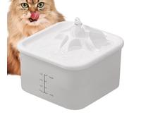 Fuente de agua para gatos, dispensador de forma de erupción de volcán, 7.68 x 7.68 x 5.71 pulgadas, bebedero automático silencioso para mascotas, tanque de bebida de gran capacidad, ideal para gatos