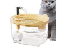 Fuente de agua para gatos - Fuente de agua automática y silenciosa para perros, gatos y animales pequeños, 1,5 l, automático, silencioso, alimentador para interiores, casa, apartamento, cachorros y