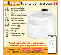 Fuente de agua para gatos SE Hiigge 70mai bebedero automático inalámbrico para mascotas para perros dispensador de agua inalámbrico con análisis de datos Fountain add 6 pcs