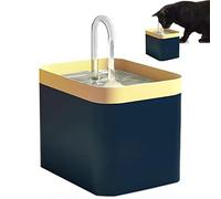 Fuente de agua para gatos, ultra silenciosa 1,5 L fuente de agua para gatos inalámbricos, gato fuente de agua para mascotas con filtro para gatos pájaros y perros