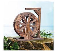 Fuente de agua para jardín al aire libre, decoración de rueda Feng Shui, cascada vintage para interiores y exteriores, para balcón y patio, decoración relajante de cascada