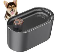 Fuente de Agua para Mascotas, dispensador de Agua Inteligente, de Filtro circulante, silencioso, Ahorro de energía, fácil Recarga, Flujo Limpio, Sabor Fresco, Gatos, Perros (Gris