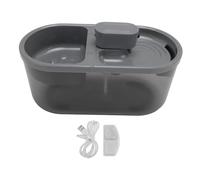 Fuente de Agua para Mascotas Fuente automática para Beber para Gatos con tazón de Comida 4,5 L de Gran Capacidad con Filtro Incorporado Dispensador de Agua para Gatos, Perros, (Gris)