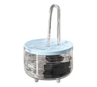 Fuente De Agua para Mascotas - Tazón De Depósito Transparente Inalámbrico con Alimentación USB De 1 Litro, Apagado Automático, Configuración De Estación De Bebida De Hidratación para Animales En