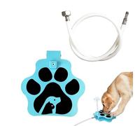 Fuente De Agua para Perros con Pedal - Control Pedal Interactivo con Manguera - Fuente Bebedero de Agua Exterior para Perros,para Cachorros Pequeños Medianos Refugio Jardín Patio Exterior