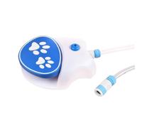 Fuente de agua para perros, para perros, rociador de perros, dispensador activado al aire libre con conexión para la hidratación y la diversión, PVC y ABS para la salud de mascotas en jardines, patios
