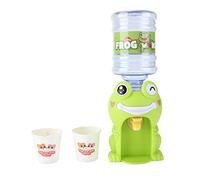 Fuente de agua PolyGen de fácil uso que a los niños les encantará, un dispensador de agua portátil para niños y niñas que es un complemento encantador para cualquier juego de (Window box/playful frog)
