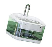 Fuente de agua silenciosa para mascotas de 4,5 L, diseño de acero inoxidable, dispensador de agua de circulación automática para gatos y razas pequeñas, fuente de agua para mascotas
