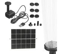 Fuente de Agua Solar - Bomba de Agua con Panel Solar de 15 Vatios para Bebederos de Pájaros sin Baterías - de Riego Ajustable para Jardín Balcón Patio y Exterior