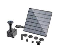 Fuente de Agua Solar, con 8 Boquillas para Bomba de Agua de Estanque Exterior, Fuente Solar 1,5 Vatios para Bebedero de Aves, para Patio Trasero Jardín Estanque Césped Sendero Piscina y Otros Espacios