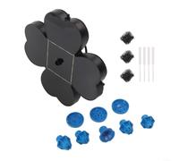 Fuente de agua solar flotante | 8 boquillas bomba de fuente de baño para pájaros con 4 fijadores | Característica de agua solar en forma de flor para jardín, estanque, piscina, decoración al aire