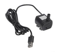 Fuente de agua sumergible para estanques de jardín, peceras pequeñas y decoración al aire libre - flujo de 200 l/h, altura de pulverización de 30-60 cm, lámina de polietileno de baja potencia de 1,2 W