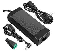 Fuente de Alimentación 12V 10A 120W, Adaptador de Corriente Universal AC 100-240V a DC 12V 10A con Conector 5,5 x 2,5mm, Compatible con Tiras LED, Cámaras CCTV, Monitores TFT
