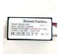 Fuente de alimentación 12V, Transformador electrónico 120W, 160W, Adaptador 220V a for lámpara Cuarzo halógena Cristal, convertidor 230V a(200W,1000 PIECES-220V)