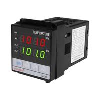 Fuente de alimentación 12VDC Entrada PT100 K Termopar Controlador de temperatura digital PID Salida de relé SSR for calor con alarma(85-265Vac)