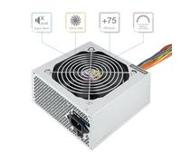 Fuente de alimentación 500W, eficiencia energética, protección contra sobrecarga, Ideal para PC y Sistemas de Juego.