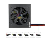 Fuente de alimentación 600W, eficaz y silenciosa, Ideal para PCs y Sistemas de Juego, Garantiza Estabilidad y Rendimiento óptimo.