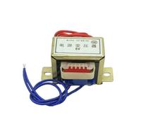 Fuente de alimentación AC 2W/3W/5W Transformador 220V a 6/9/12/15/24V Voltaje único Salida de 2 cables (5W, 6V)
