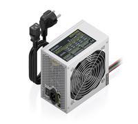 AISENS - ASPC-500ATX-PSE - Fuente ALIMENTACION ATX 500W con Cable DE ALIMENTACION OEM, Plata