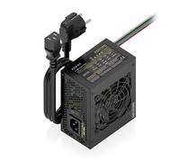 AISENS - ASPC-500SFX-PSEBK - Fuente ALIMENTACION SFX 500W con Cable DE ALIMENTACION OEM, Negra