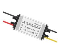 Fuente de alimentación ajustable, dispositivo adaptador de voltaje bajador, salida de 12 V con control estable, adaptador eléctrico con diseño compacto, transformador de potencia automotriz, camión de