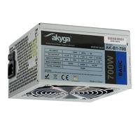 Fuente de Alimentación Akyga 700W Certificación CE AK-B1-700 Activa ATX Cables No Modulares