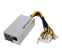 Fuente de alimentación APW7 de 1800 W para minería, compatible con Bitmain Antminer S9/L3+/A6/A7/R4/S7/E9, con conector PCI-E de 6 pines (10X).