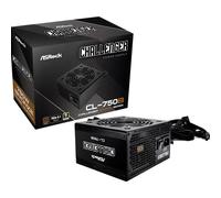 Fuente de Alimentación Asrock 750W 80 PLUS Bronze Challenger CL-750B Protección Avanzada Negro