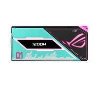 ASUS ROG Thor 1200W Platinum III Hatsune Miku Edition - Fuente de alimentación (80 Plus Platinum Certified, ATX 3.1, PCIE 5.1, GaN MOSFET, GPU-First IVS, Magnetic OLED Display, Turbo Mode, Garrantie10