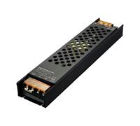 Fuente de alimentación atenuación larga 0-10V, transformador led, luz lineal for gabinete 24 voltios con tiristor, fuente conmutada(CRS100-H1V12 Black Mesh)